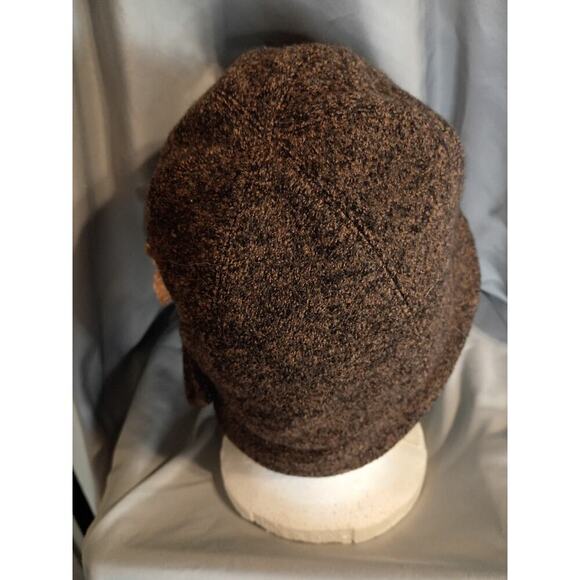 Helen Kaminski Hat 100% Wool With Vintage Brooch Brown main image 6